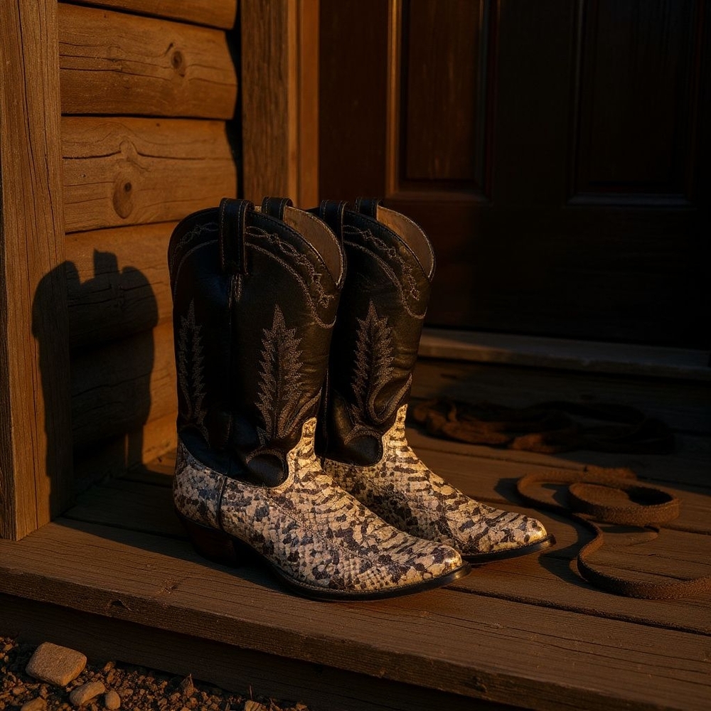 Vintage Tony Lama Python Boots - image 1